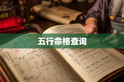 五行命格查询