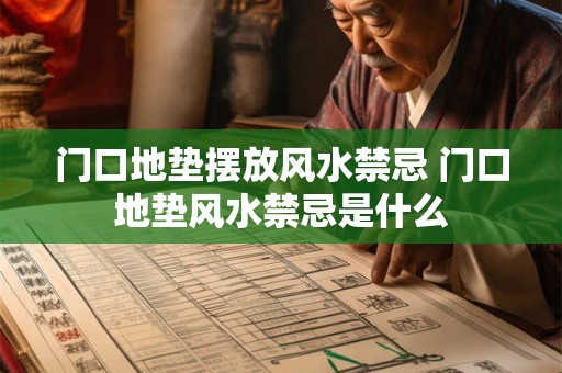 门口地垫摆放风水禁忌 门口地垫风水禁忌是什么