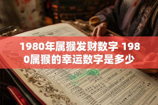1980年属猴发财数字 1980属猴的幸运数字是多少 1980年属猴发财数字 1980属猴的幸运数字是多少