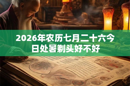 2026年农历七月二十六今日处暑剃头好不好 2026年农历七月二十六今日处暑剃头好不好