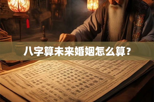 八字算未来婚姻怎么算？