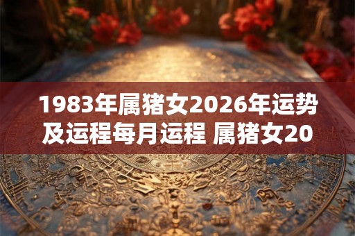 1983年属猪女2026年运势及运程每月运程 属猪女2026年每月运程如何