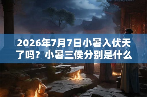 2026年7月7日小暑入伏天了吗?小暑三侯分别是什么? 2026年7月7日小暑入伏天了吗?小暑三侯分别是什么?