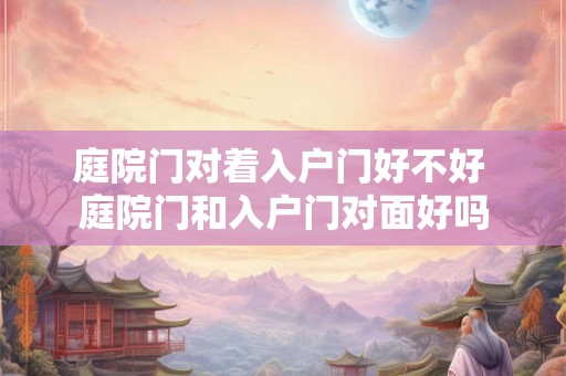 庭院门对着入户门好不好 庭院门和入户门对面好吗