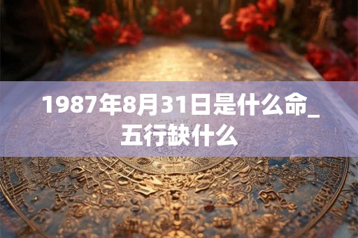 1987年8月31日是什么命_五行缺什么
