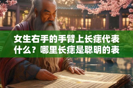 女生右手的手臂上长痣代表什么？哪里长痣是聪明的表现？