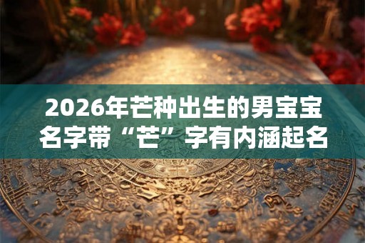 2026年芒种出生的男宝宝名字带“芒”字有内涵起名 2026年芒种出生的男宝宝名字带“芒”字有内涵起名