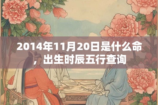 2014年11月20日是什么命，出生时辰五行查询