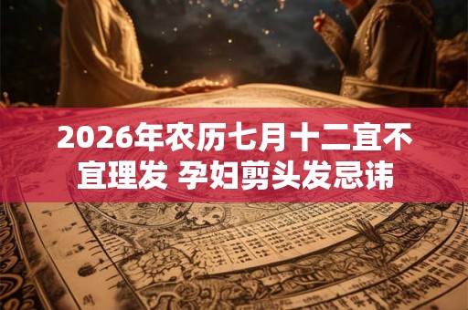 2026年农历七月十二宜不宜理发 孕妇剪头发忌讳