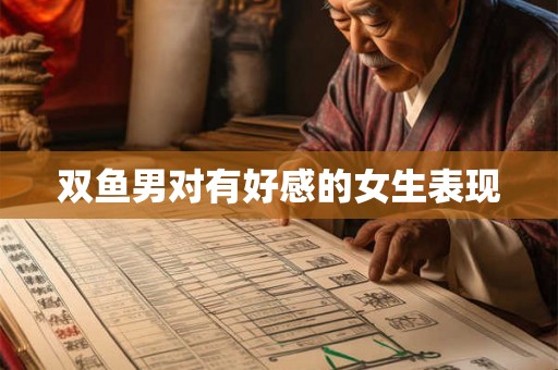 双鱼男对有好感的女生表现
