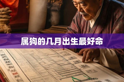 属狗的几月出生最好命 属狗的几月出生最好命