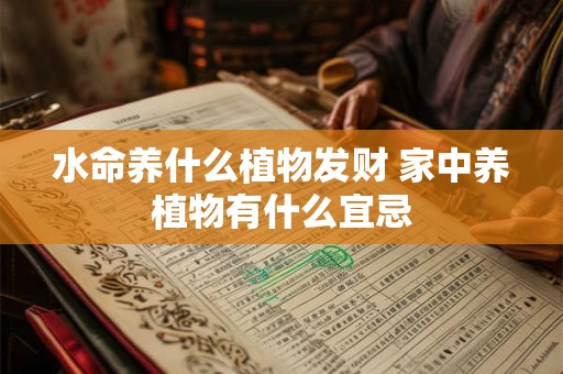 水命养什么植物发财 家中养植物有什么宜忌