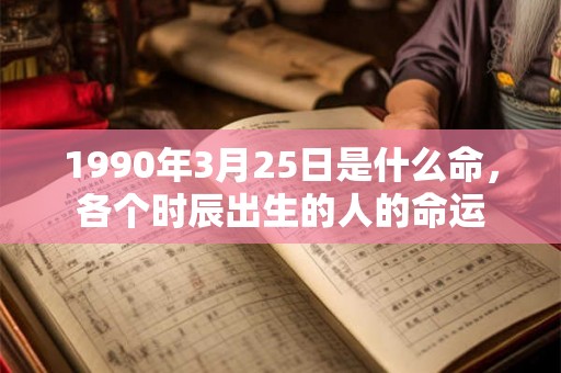 1990年3月25日是什么命,各个时辰出生的人的命运 1990年3月25日是什么命,各个时辰出生的人的命运