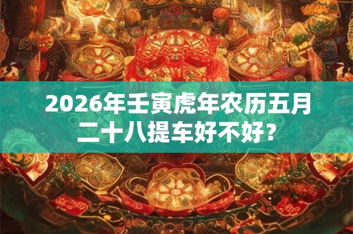 2026年壬寅虎年农历五月二十八提车好不好？