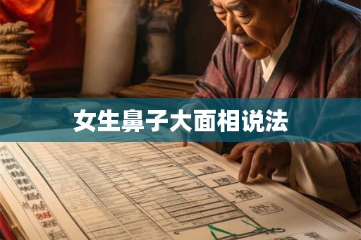 女生鼻子大面相说法