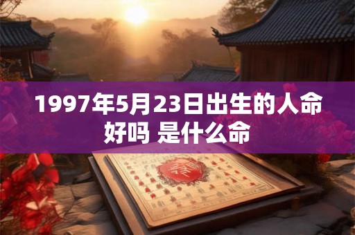 1997年5月23日出生的人命好吗 是什么命
