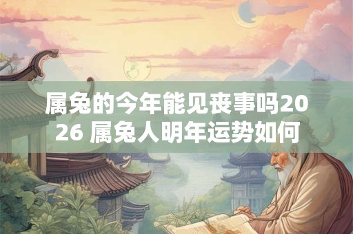 属兔的今年能见丧事吗2026 属兔人明年运势如何