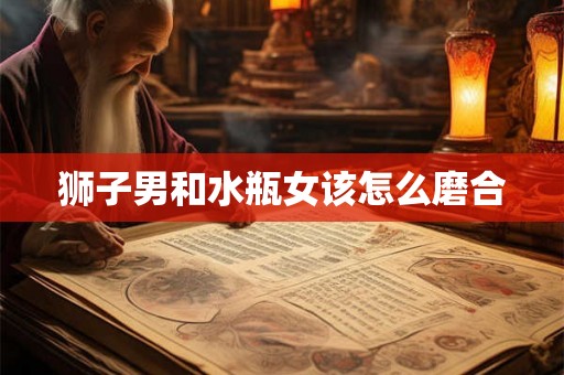 狮子男和水瓶女该怎么磨合