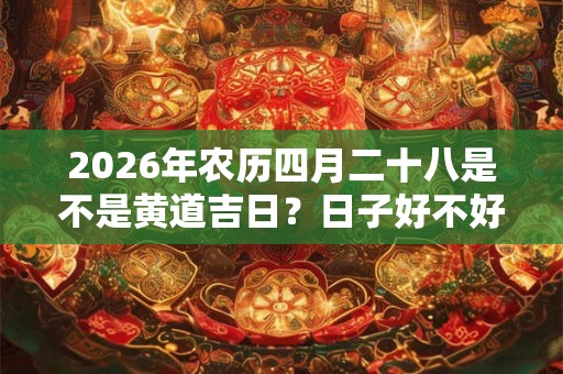 2026年农历四月二十八是不是黄道吉日?日子好不好? 2026年农历四月二十八是不是黄道吉日?日子好不好?