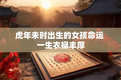 虎年未时出生的女孩命运 一生衣禄丰厚