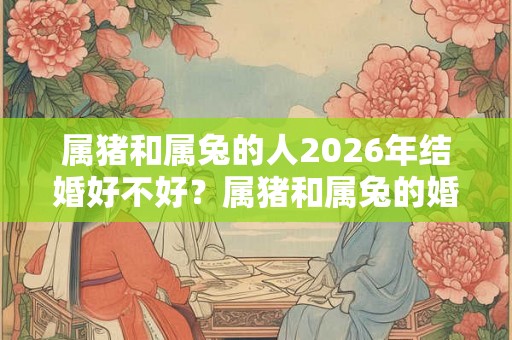 属猪和属兔的人2026年结婚好不好?属猪和属兔的婚姻相配吗? 属猪和属兔的人2026年结婚好不好?属猪和属兔的婚姻相配吗?