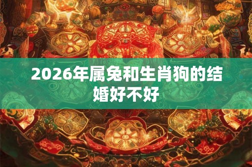2026年属兔和生肖狗的结婚好不好