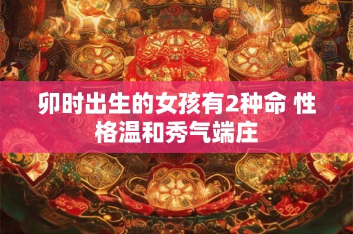 卯时出生的女孩有2种命 性格温和秀气端庄