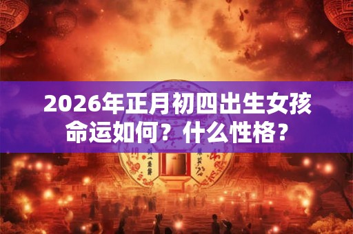 2026年正月初四出生女孩命运如何？什么性格？