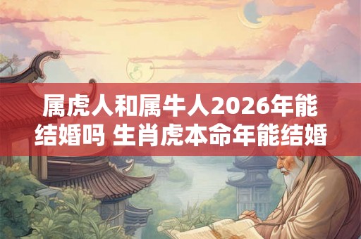 属虎人和属牛人2026年能结婚吗 生肖虎本命年能结婚吗