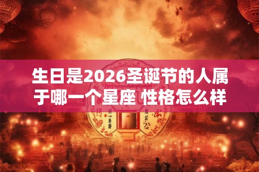 生日是2026圣诞节的人属于哪一个星座 性格怎么样