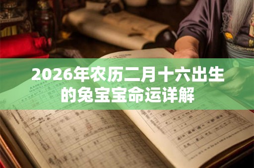 2026年农历二月十六出生的兔宝宝命运详解