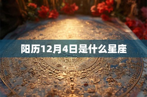 阳历12月4日是什么星座
