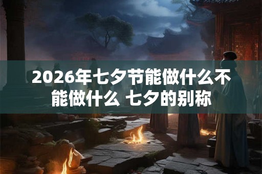 2026年七夕节能做什么不能做什么 七夕的别称