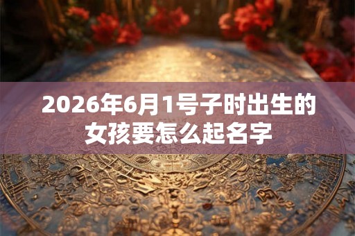 2026年6月1号子时出生的女孩要怎么起名字