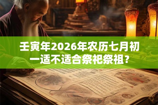 壬寅年2026年农历七月初一适不适合祭祀祭祖？