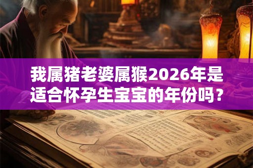 我属猪老婆属猴2026年是适合怀孕生宝宝的年份吗？