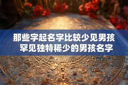 那些字起名字比较少见男孩  罕见独特稀少的男孩名字