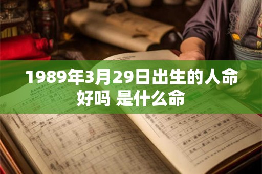 1989年3月29日出生的人命好吗 是什么命