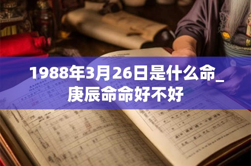 1988年3月26日是什么命_庚辰命命好不好 1988年3月26日是什么命_庚辰命命好不好