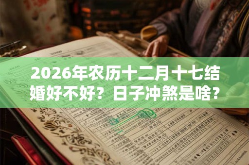 2026年农历十二月十七结婚好不好？日子冲煞是啥？