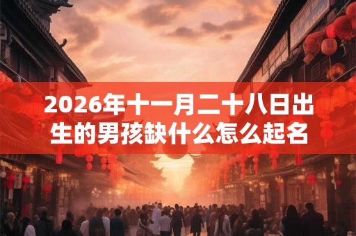 2026年十一月二十八日出生的男孩缺什么怎么起名