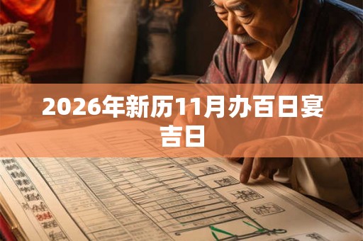2026年新历11月办百日宴吉日