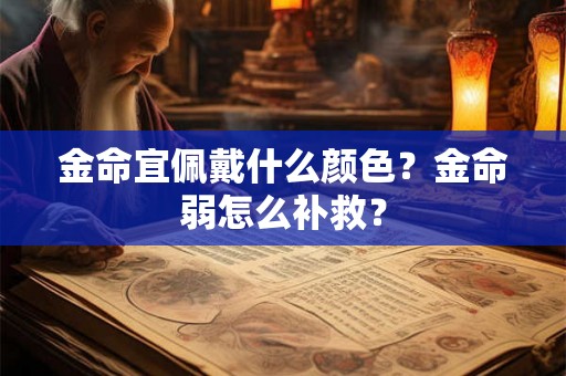 金命宜佩戴什么颜色?金命弱怎么补救? 金命宜佩戴什么颜色?金命弱怎么补救?