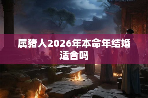 属猪人2026年本命年结婚适合吗