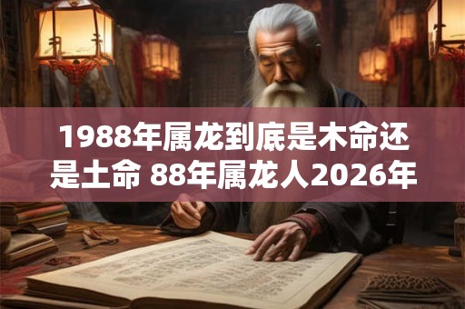 1988年属龙到底是木命还是土命 88年属龙人2026年财运 1988年属龙到底是木命还是土命 88年属龙人2026年财运
