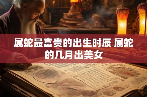 属蛇最富贵的出生时辰 属蛇的几月出美女