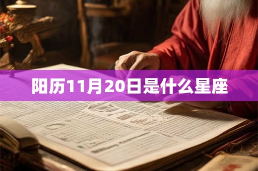 阳历11月20日是什么星座