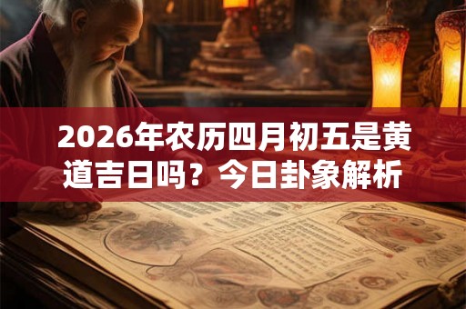 2026年农历四月初五是黄道吉日吗？今日卦象解析