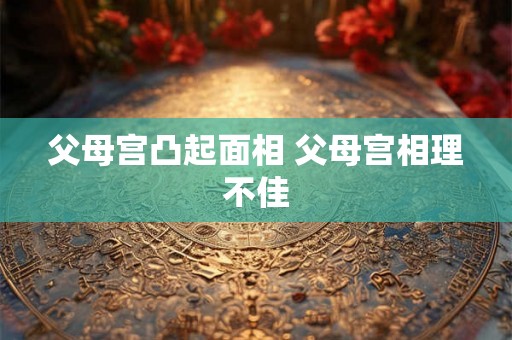 父母宫凸起面相 父母宫相理不佳