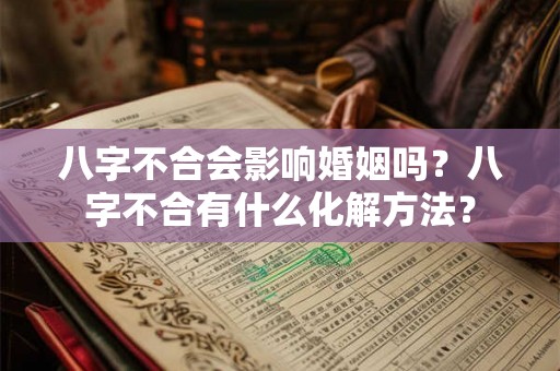 八字不合会影响婚姻吗？八字不合有什么化解方法？